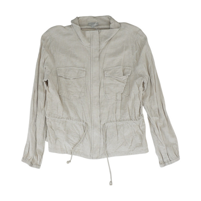 Beige Solid Jacket