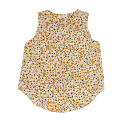 Beige Floral Blouse