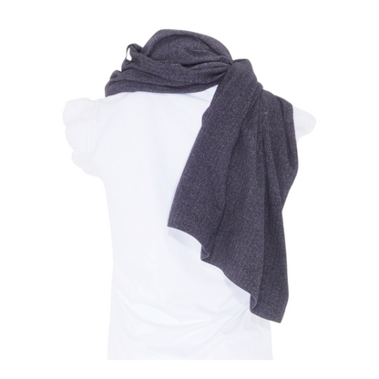 Charcoal Herringbone Scarf