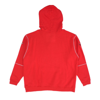 Red Chicago Bulls Solid Hoodie Pullover