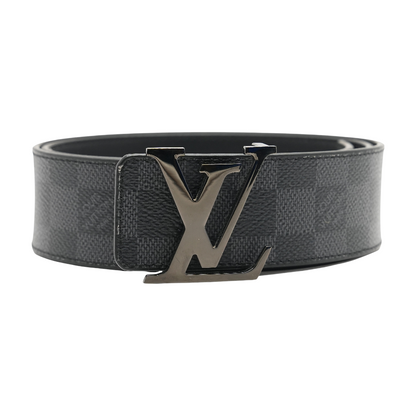LV Initiales 40mm Reversible Belt in Damier Graphite Canvas