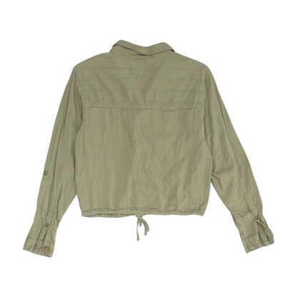 Olive Striped Button Down