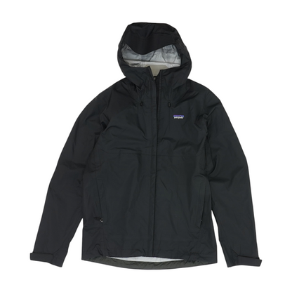 Black Solid Rain Jacket