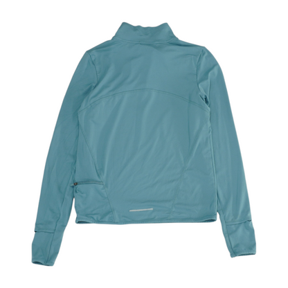 Blue Solid 1/4 Zip Pullover