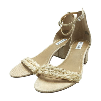 Tan Block Heel Sandals