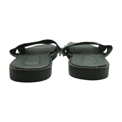 Black Casual Slide Sandals