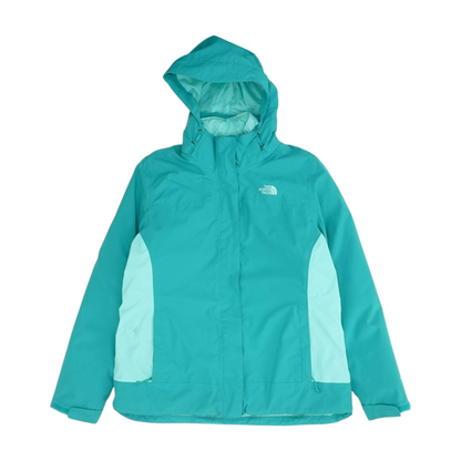 Green Solid Rain Jacket