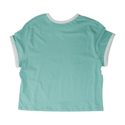 Blue Color Block T-Shirt