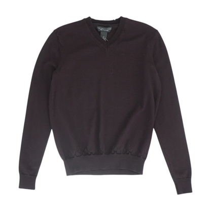 Purple Solid Pullover Sweater