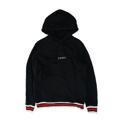 Black Solid Hoodie Pullover
