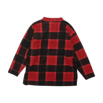 Vintage Red Check Sweatshirt Pullover