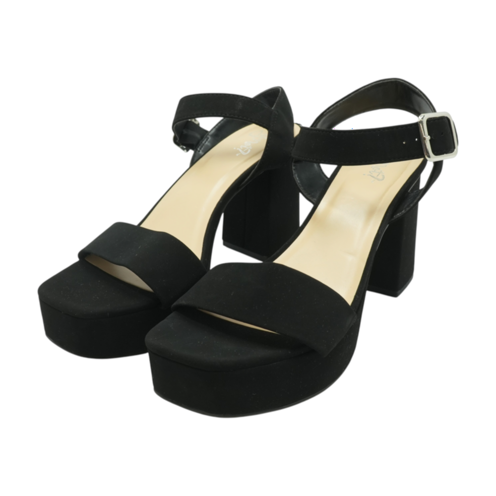 Black Block Heels