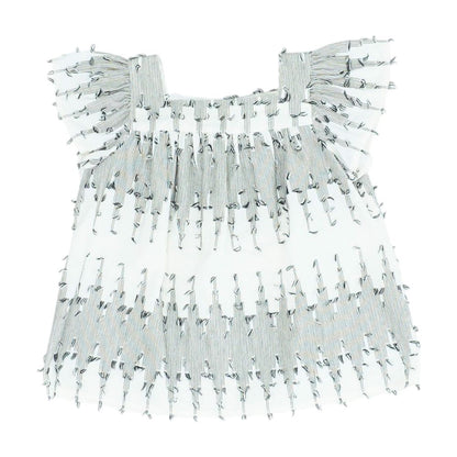 White Misc Knit Top