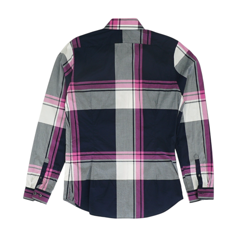 Multi Plaid Long Sleeve Button Down