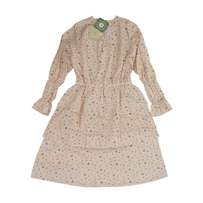 Beige Graphic Dress