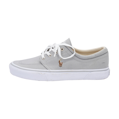 Gray Lace-Up Casual Shoes
