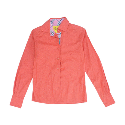 Orange Paisley Button Down