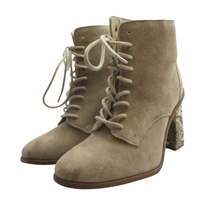Beige Ankle Boots