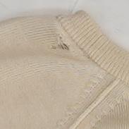 Beige Solid Pullover Sweater