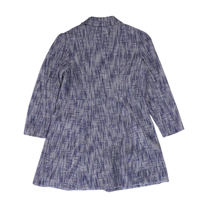 Navy Print Coat