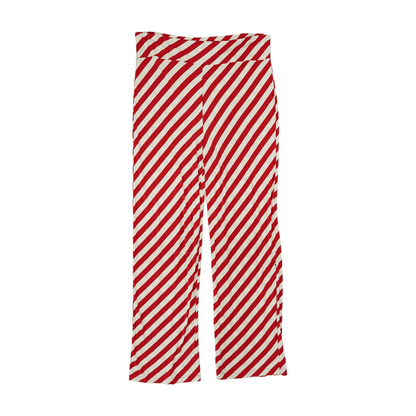 Red Striped Regular Pants