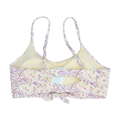 Yellow Floral Swim Top