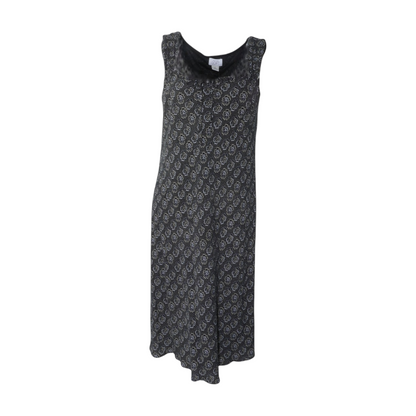 Black Floral Midi Dress