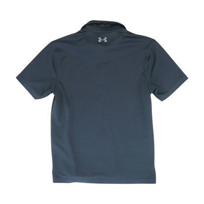 Black Solid Short Sleeve Polo