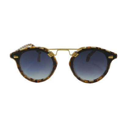Tortoise STL Nylon Round Sunglasses