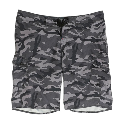 Gray Camo Swim Bottom