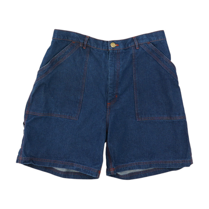 Navy Denim Shorts