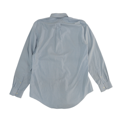Blue Tall Striped Long Sleeve Button Down