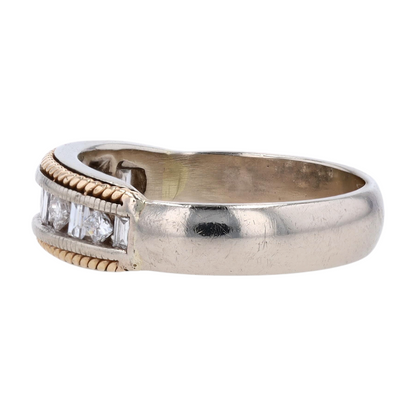 1/3 ctw 14K Two-Tone Gold Diamond Band Ring