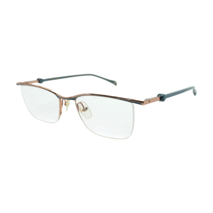 Rose Gold Ukiyo Browline Prescription Eyewear