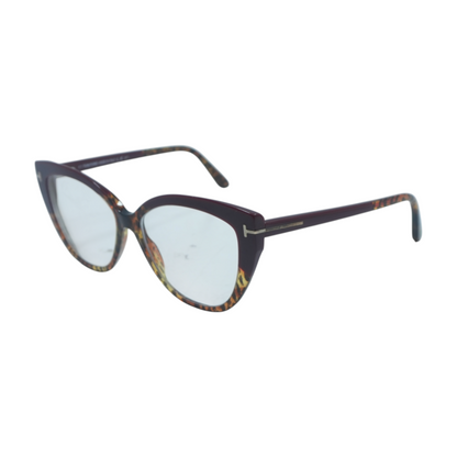 Burgundy TF5673-B Round Prescription Eyewear