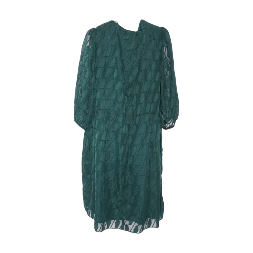 Green Plus Geometric Midi Dress – Unclaimed Baggage