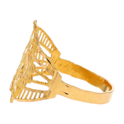 21K Yellow Gold Fashion Ring