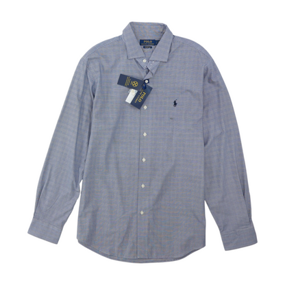 Blue Plaid Long Sleeve Button Down