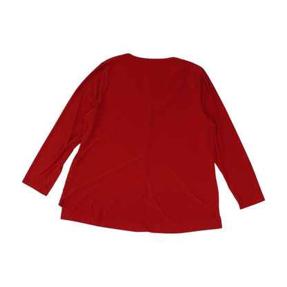 Red Petite Blouse