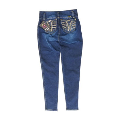 Blue Mid Rise Jeans