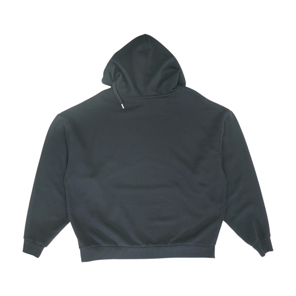 Black Solid Hoodie Pullover