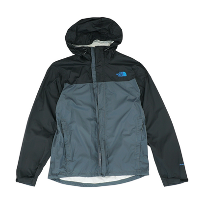 Gray Color Block Rain Jacket
