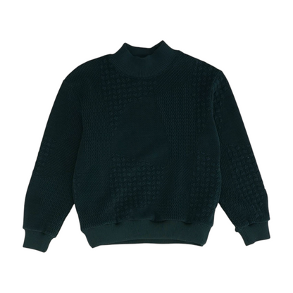 Green Solid Sweatshirt Pullover