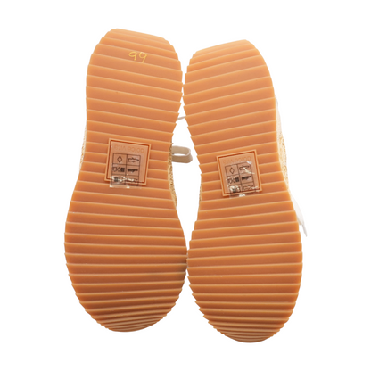 Raffia Platform Athletic Shoes