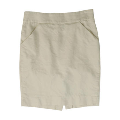 Beige Petite Mini Skirt