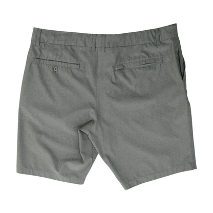 Gray Herringbone Chino Shorts
