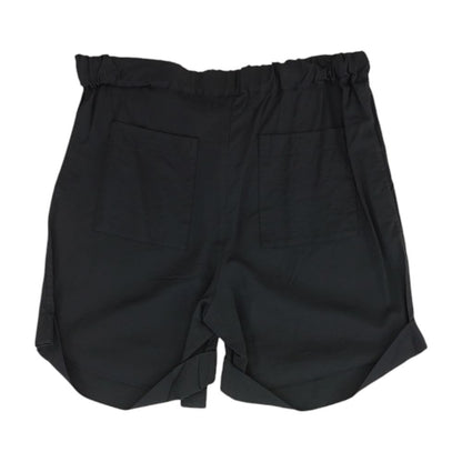 Black Solid Shorts