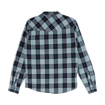 Gray Plaid Long Sleeve Button Down