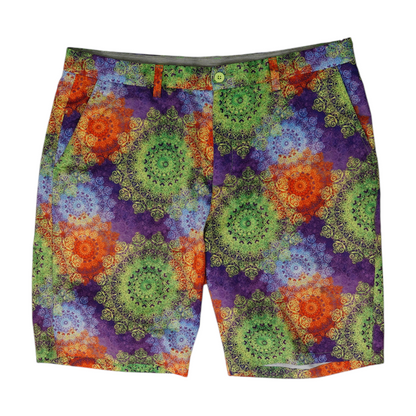 Multi Abstract Chino Shorts