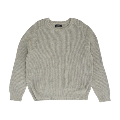 Gray Solid Pullover Sweater